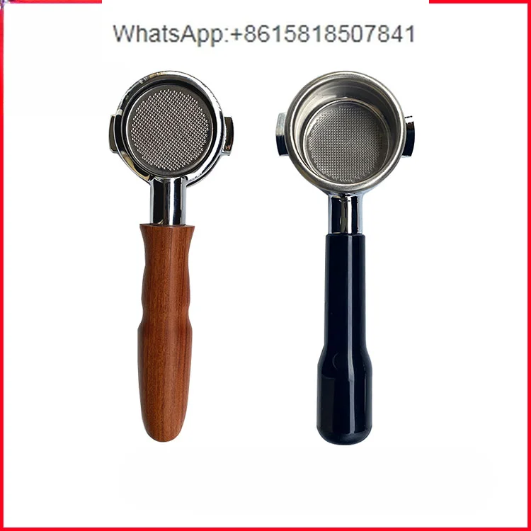 54Mm semi-automatic coffee machine bottomless handle solid wood handle powder bowl