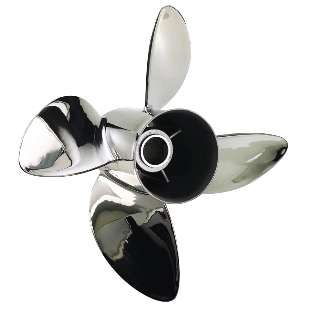 15 1/4 ''X26''150 ~ 300HP الفولاذ المقاوم للصدأ 4 شفرات المروحة البحرية لمحرك سوزوكي الخارجي #3