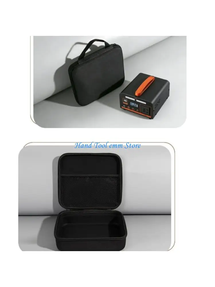 

H37F Spacious Storage Bag Container Box For Power Supply Adapters And Wire Black