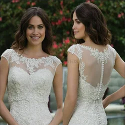 Scoop Wedding Jacket Sleeveless Bride Bolero Top Lace Applique Wraps Shrug Customized