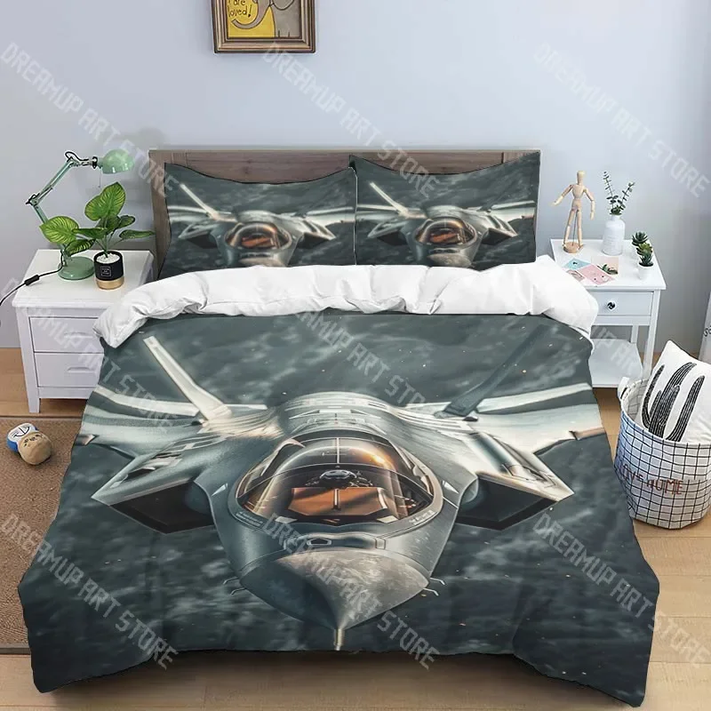 

F-Fighter fashion trend print three-piece set suitable for children or adults quilt cover pillowcase bedding birthday gift