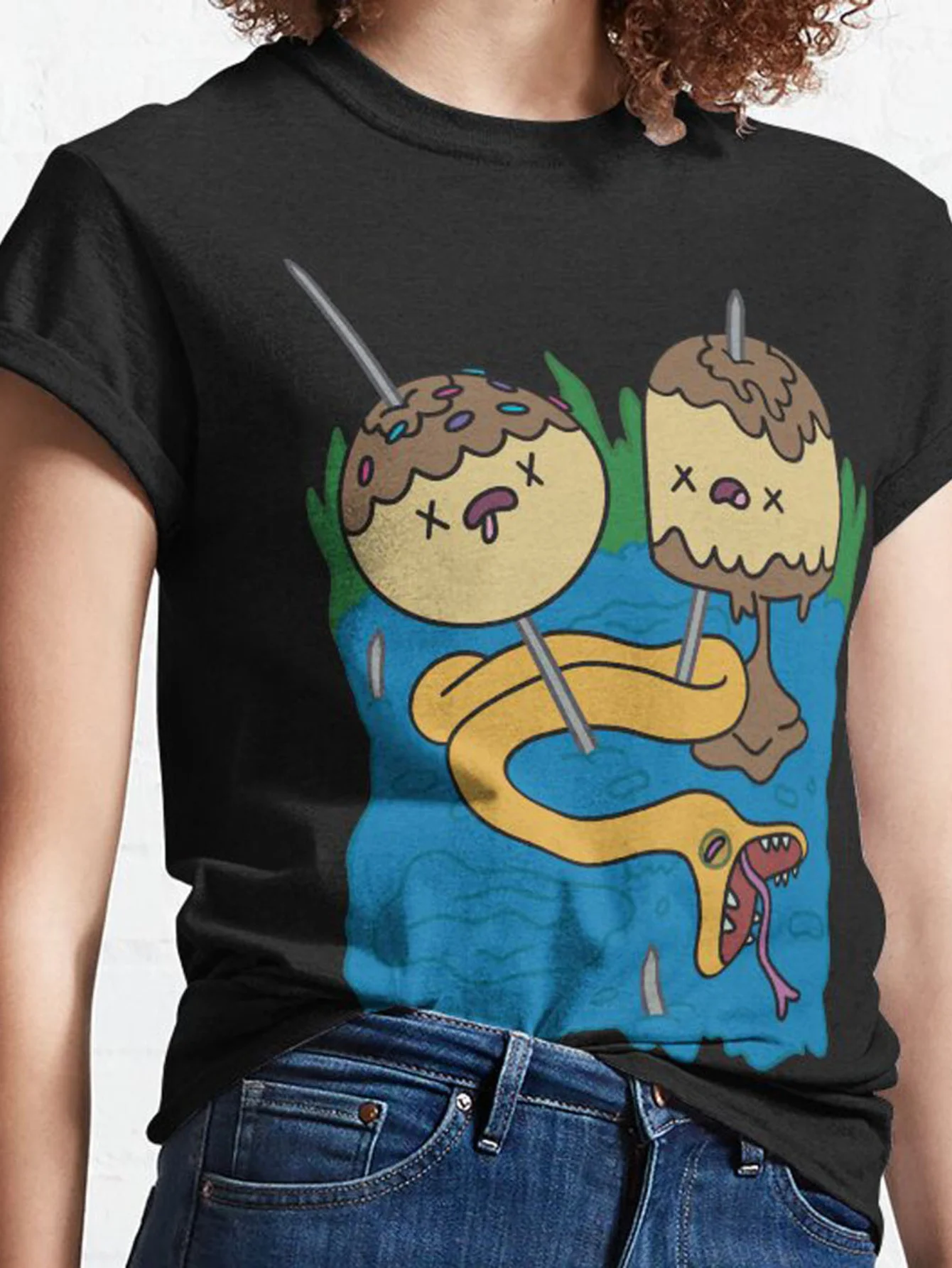 

Adventure Time Graphic Printing Summer Autumn Winter Cotton Men's and Women's T-Shirts Short Sleeves Luxury Outdoor Sports Brand