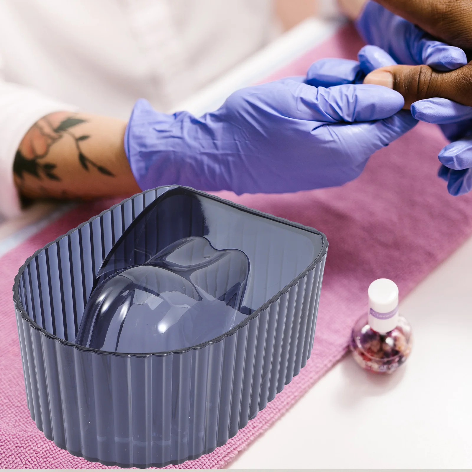 وعاء نقع أظافر أكريليك احترافي لإزالة طلاء الجل مانيكير نقع قبالة إزالة الأظافر في صالونات التجميل للاستخدام المنزلي وعاء مانيكير #4