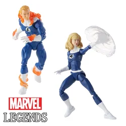 Original Marvel Legends Fantastic Four Retro Wave Human Torch Invisible Woman Action Figure Toy Gifts For Kids