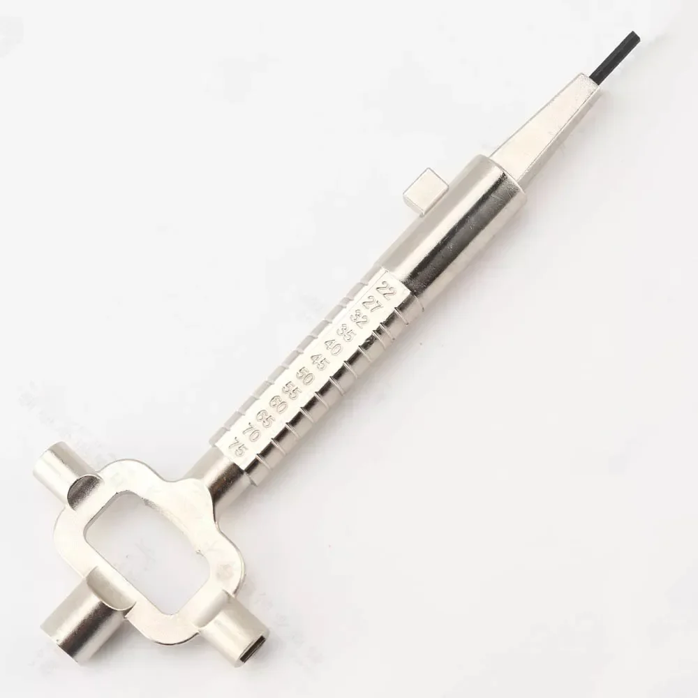 2 pcs/set 6 in 1 Lock Cylinder Measuring Tools Building Keys and Locksmith Lock Keys Construction Key Car Repair Tool