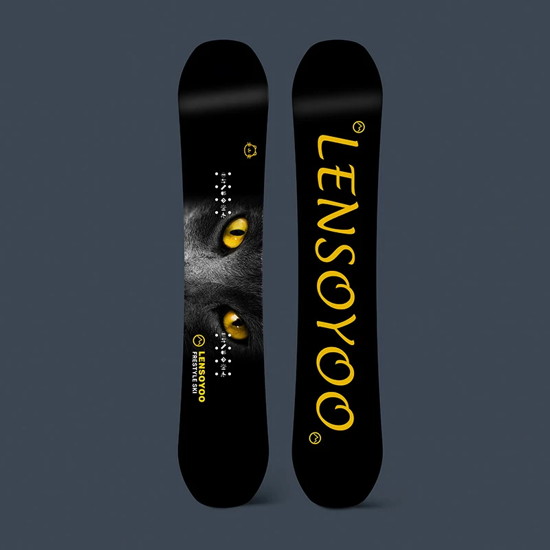 All-Weather Flatboard Skateboard Fashionable All-Around Carving Snowboard for Snow and Street Use