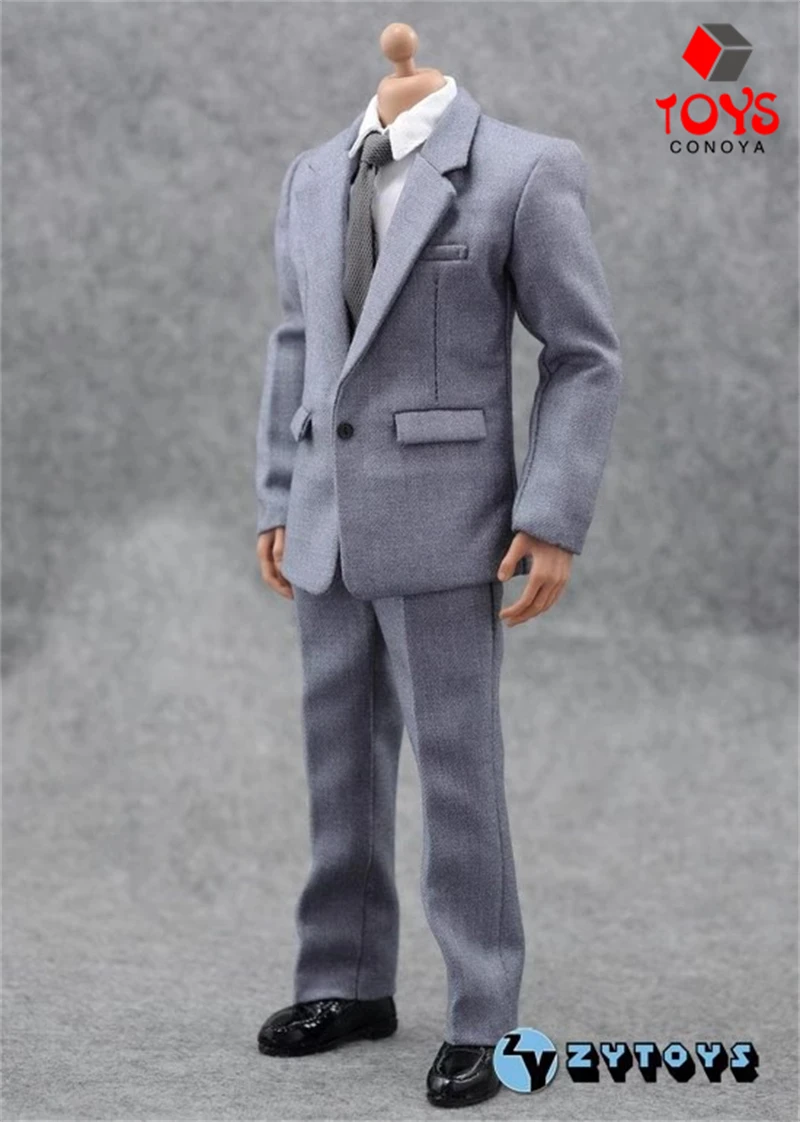 ZY5038 ZY5039X ZY5052 1/6 Classic Business Male Office Professor Gentleman Suit Set T shirt Pant for 12'' Action Figure