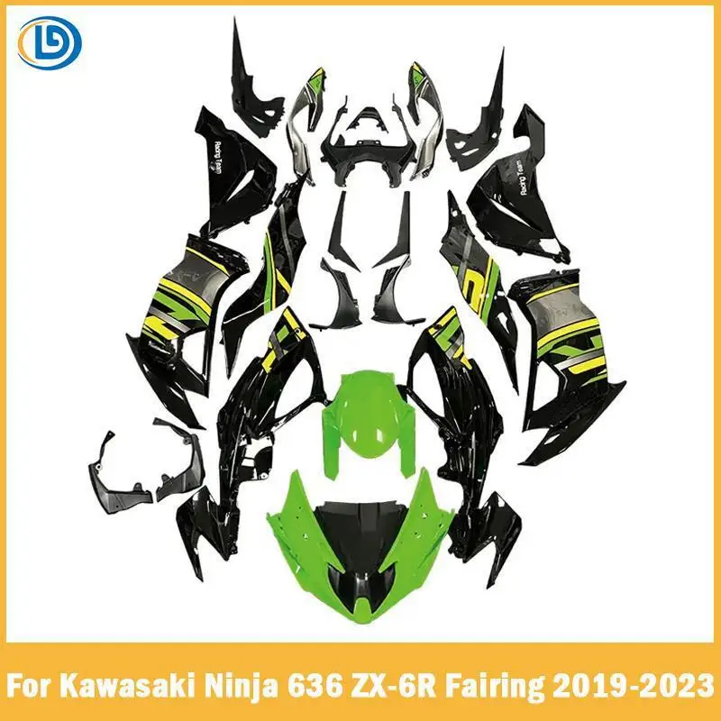 For Kawasaki Ninja 636 ZX-6R ZX6R 2019-2023 Motorcycle ABS Injection Full Body Guard Fairing Kit, Zx6r 20 21 22 Protection Cover