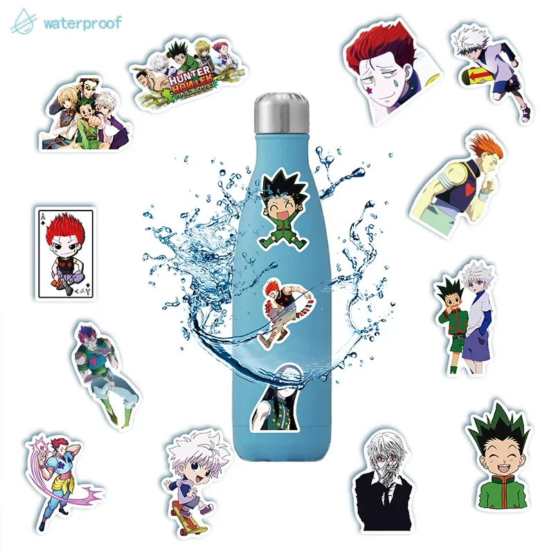 50pcs Hunter X Hunter Anime Stickers DIY Decoration Waterproof Sticker Pack Cute Laptop Skin Kawaii Packaging Phone Case