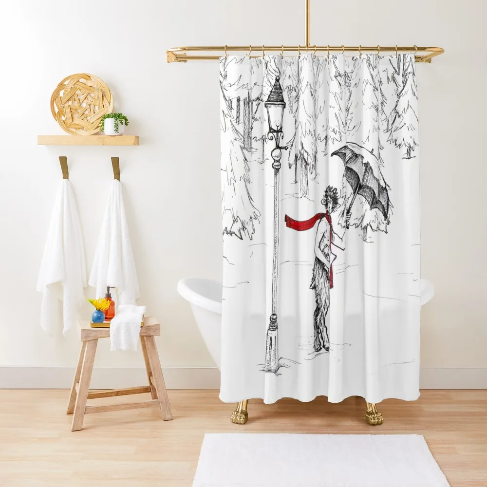 

The Lion, The Witch, and the Wardrobe, Chronicles of Narnia Mr. Tumnus Shower Curtain Cute Shower Curtain