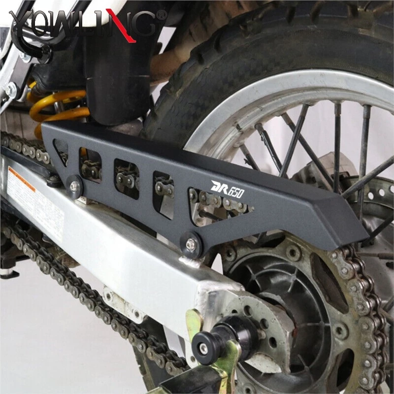 

DR650 DR650S DR650SE Motorcycle Chain Guard Protector Guide Sprocket Cover For Suzuki DR 650 650S 650SE 1996 - 2024 Accessories