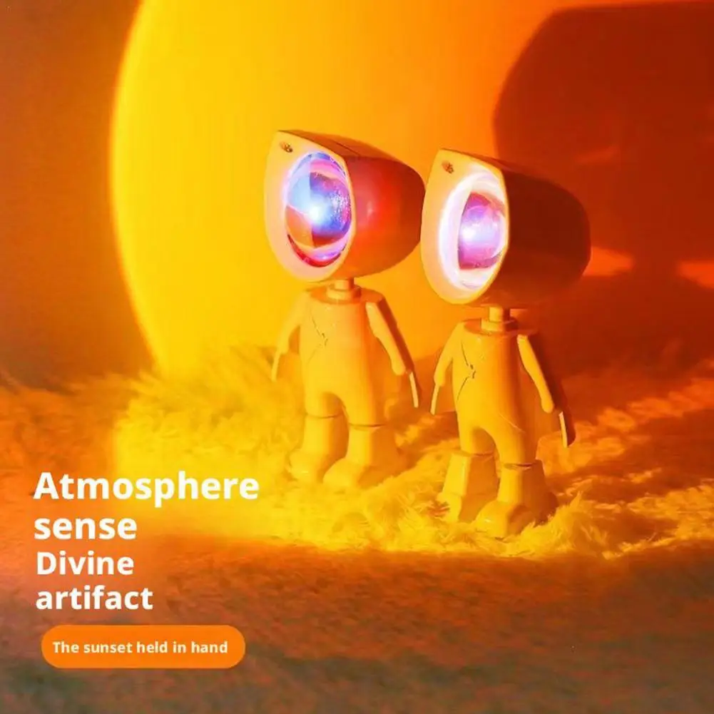 360 °   Вращающийся светодиодный проектор Astronaut Sunset с USB-зарядкой |   Регулируемый светильник Halo Mood для детей
