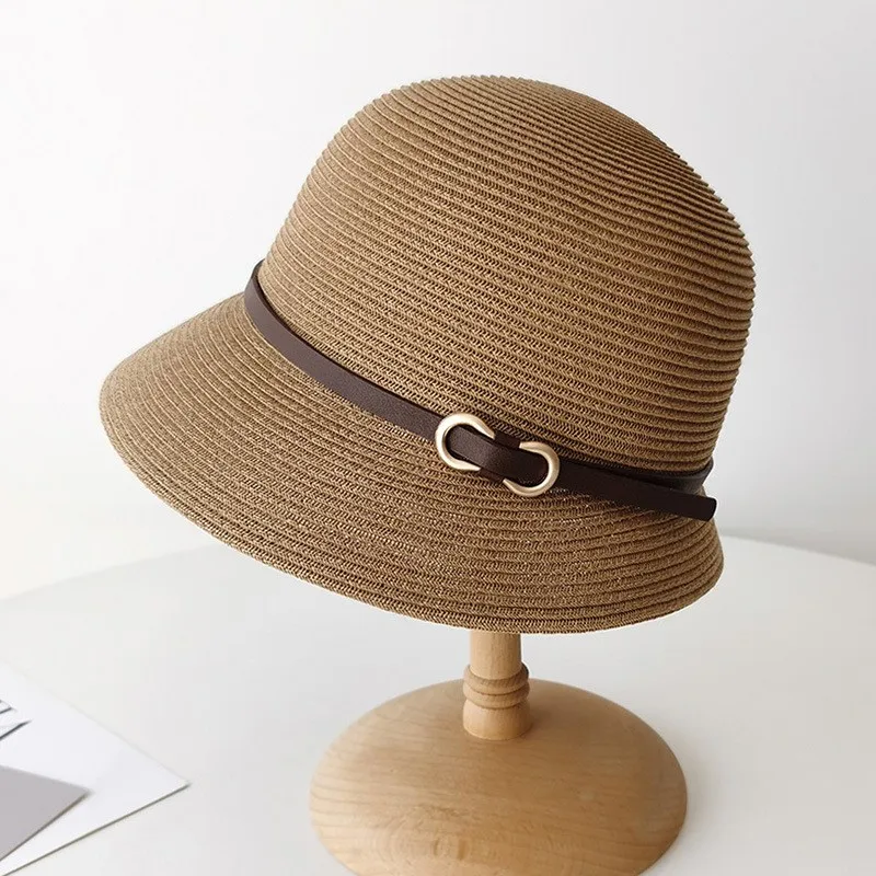 

Fashionable hat for women summer travel sunshade fisherman foldable vacation making the face smaller