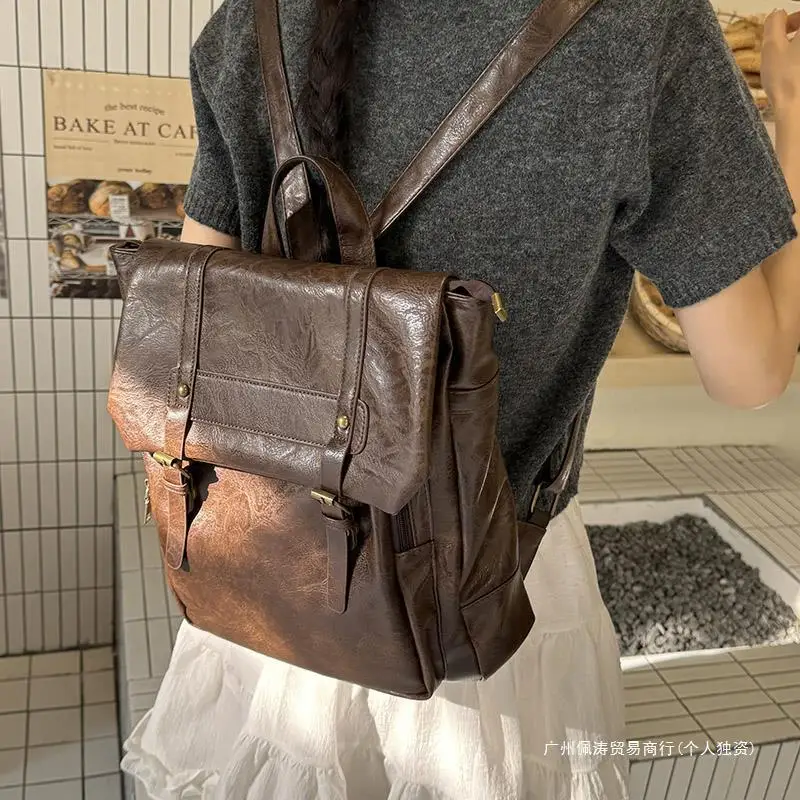 النمط الياباني JKUniform Preppy Style Backpack2024New ريترو حقيبة كلية طالب فئة المدرسية حقيبة ساعي