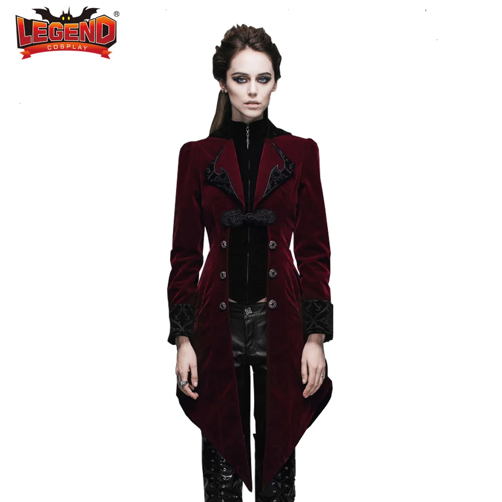 

Medieval Gothic Steampunk Jacket Women Victorian Trench Coat Tailcoat Medieval Pirate Renaissance Vampire Costume Frock Coat