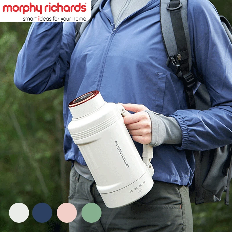 Morphy Richards Portable Electric Kettle 1L For Outdoor Sports Insulation Water Bottle 100V-240V Fast Heating Boiler MR6061