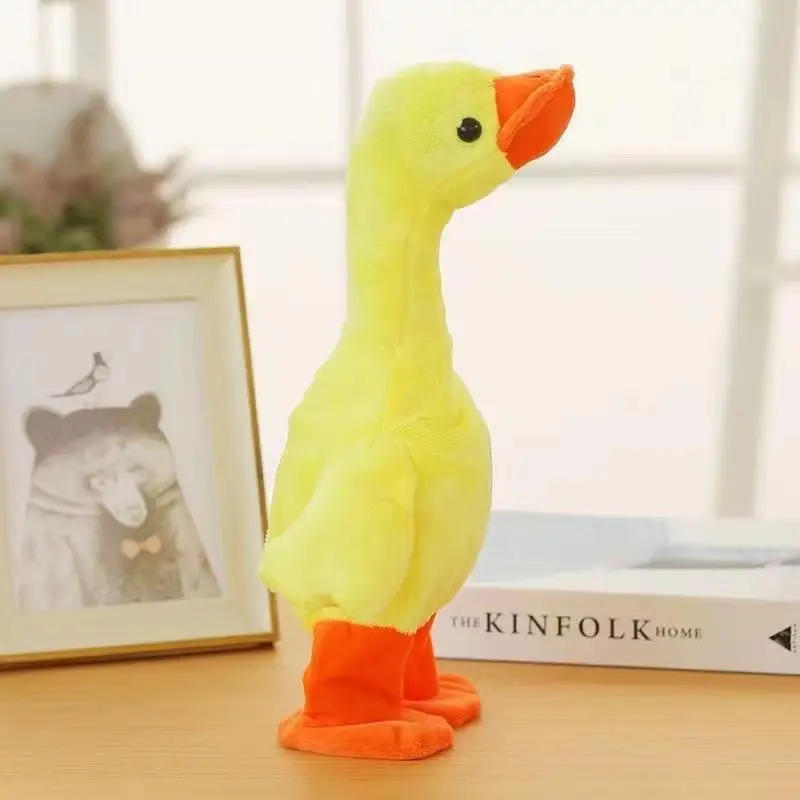 Danza con musica Giocattoli per bambini Parlante Canto e camminare Anatra Pato musicale Peluche Regali di Natale Parlare Canto e camminare