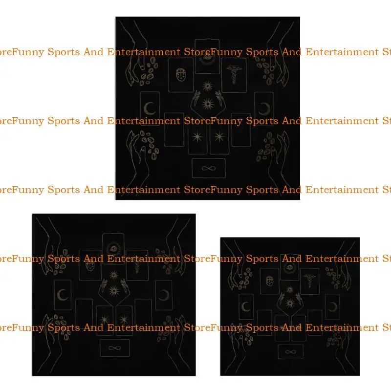 

C4DE Tarot Tablecloth Mat 50x50/60x60/75x75cm Divinations Board Game Oracles Card Pad