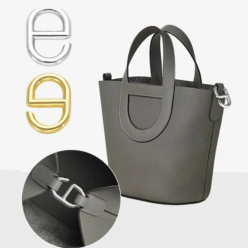 Металлическая соединительная пряжка в форме свиного носа для сумок Hermes In The Loop 18 22 Bucket Bag, аксессуары для трансформации и замены