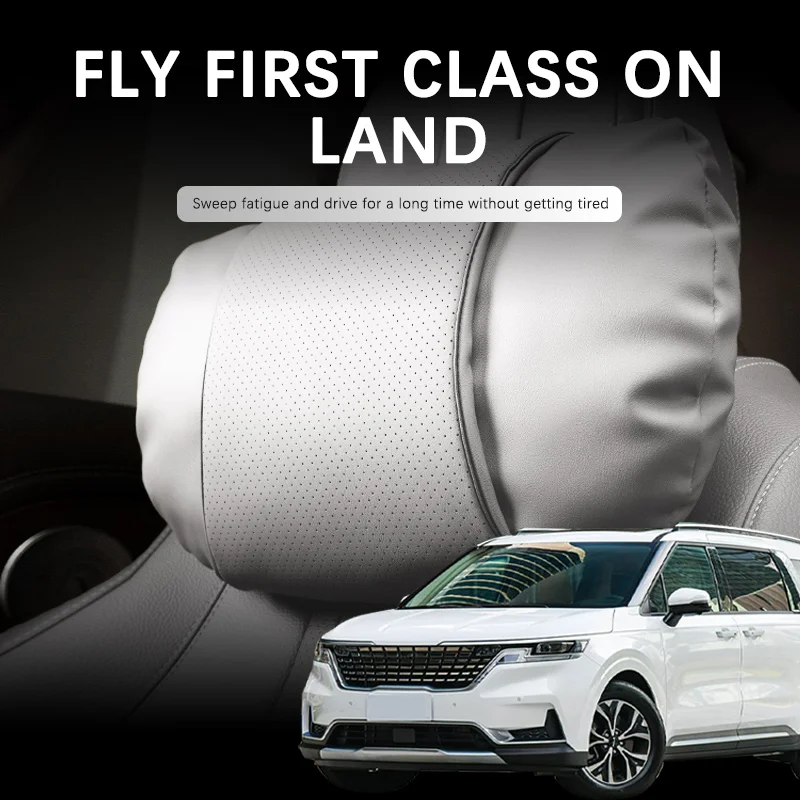 Car Support Headrest For KIA Carnival Sedona KA4 Ceed Cerato Car Suede Neck Pillow Soft Comfort Travel Accessories