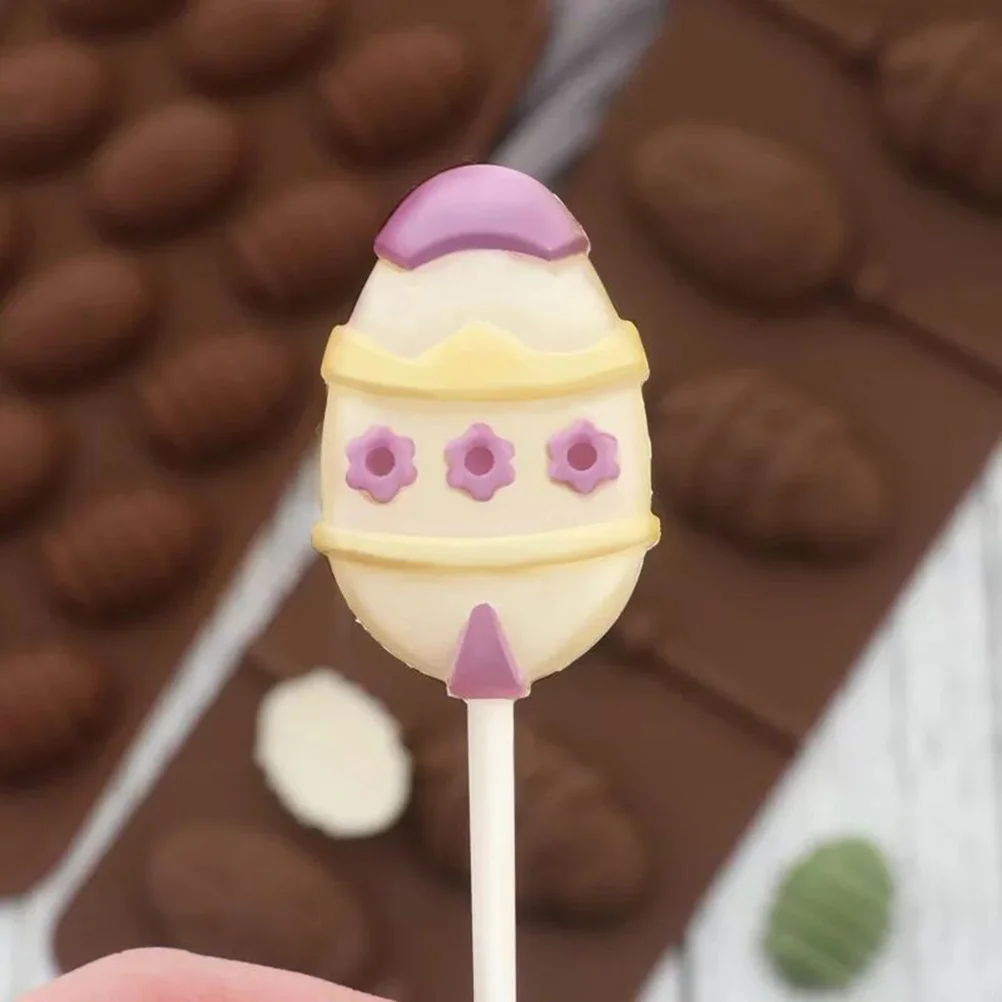 

6 Cavity Silicone Easter Egg Mold Food Grade Nonstick DIY Candy Cake Chocolate Soap Mold Easy Clean Oven Freezer Safe