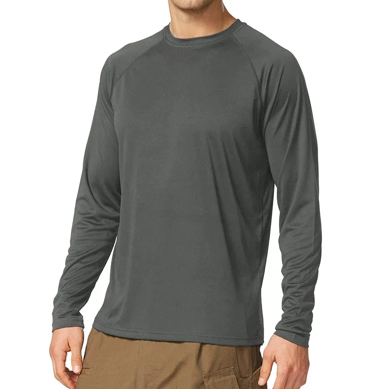 Chemises de protection solaire d'été pour hommes, chemise extensible à manches longues, séchage rapide, course à pied et pêche en plein air, Uv Spf Upf 50 + Y