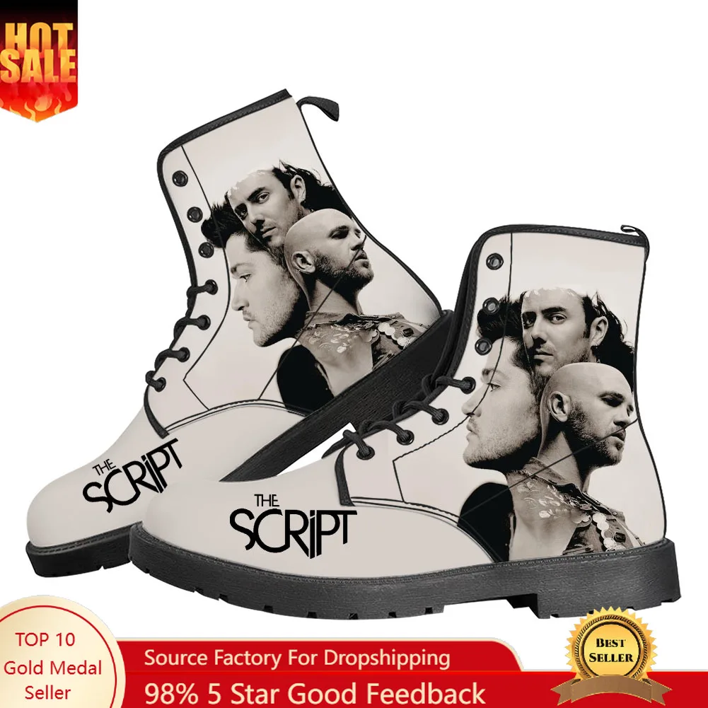 

The Script Casual Boots Irish Rock Band Mens Womens Teenager Shoes Fashion 3D Boot Outdoor High Quality Customize Made Shoe