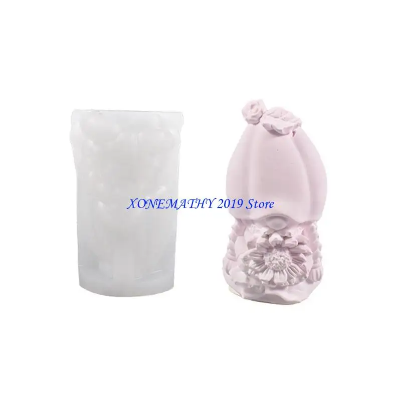 

F42F Fashion Santa Silicone Mold Design Home Ornament DIY Craft