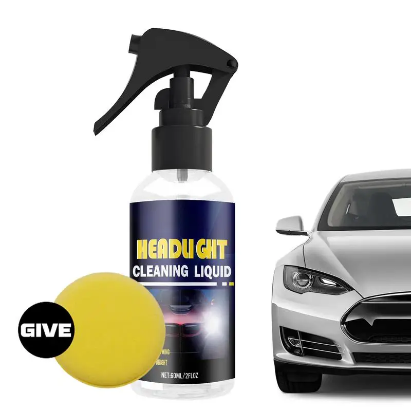 Car Headlight Cleaner 60ml Car Headlight Restoration Liquid Car Headlight Liquid For Polishing Restoring Dull Yellow Headlamp