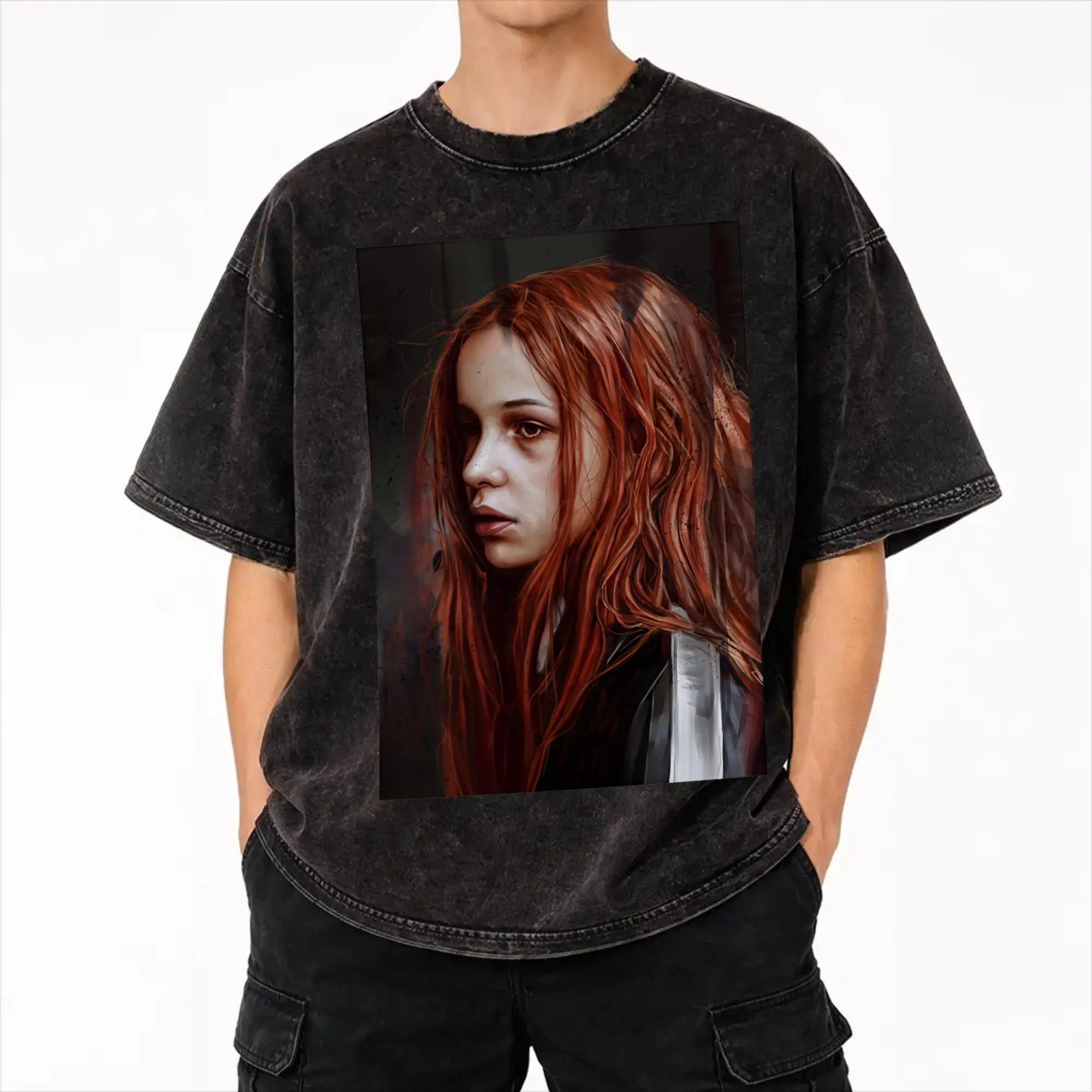 Christiane F. – Wir Kinder vom Bahnhof Zoo Washed T Shirt Streetwear Hip Hop Fashion T-Shirt  Tee Shirt Men Women Short Sleeve