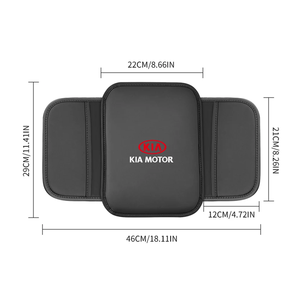 غطاء مسند ذراع السيارة من جلد البولي يوريثان وحدة التحكم المركزية وسادة حماية مسند الذراع لكيا سبورتاج Ceed سورينتو أوبتيما بيكانتو ريو سول K6