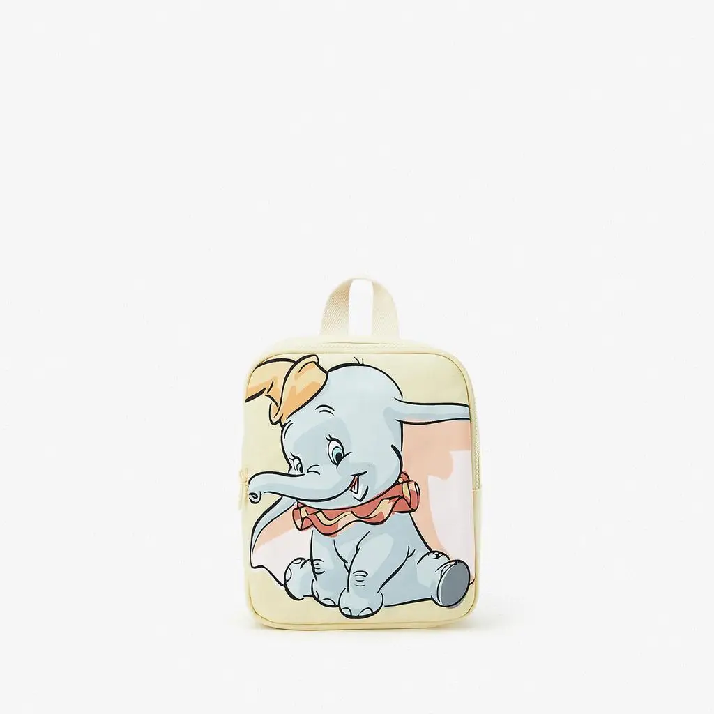 MINISO Disney's New Cartoon Cute Dumbo Children's Backpack Boys and Girls Small Canvas Print Children's Backpack School Bags