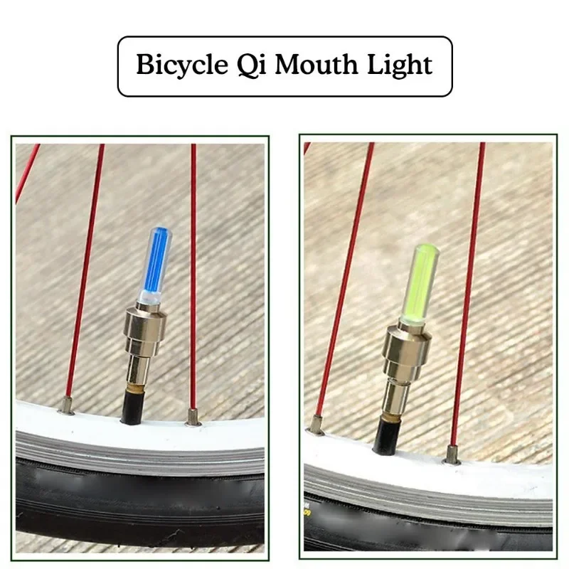 Bike Spoke Lights Bicycle LED Light Tire Valve Cap Flashlight Wheel Spoke Lightweight Car Motorcycle Accessories