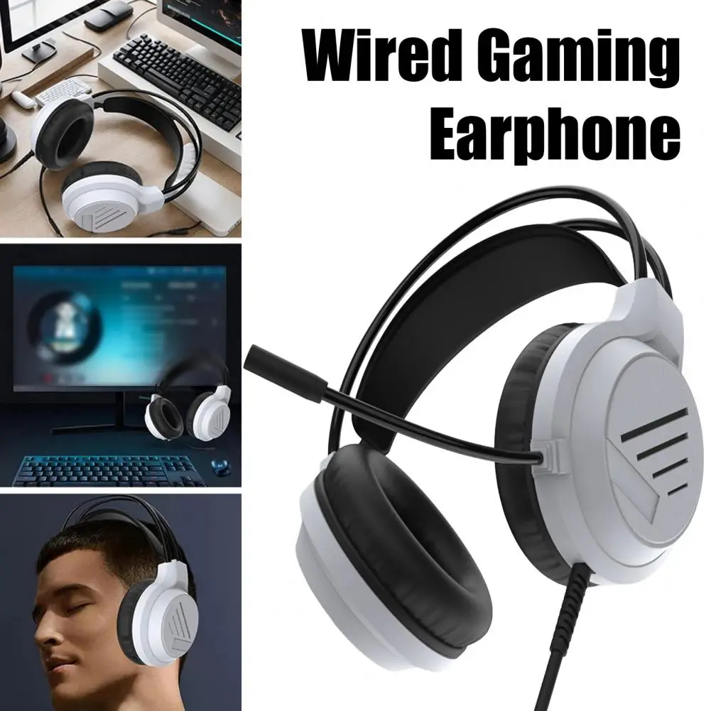 有線ゲーミングヘッドセットオーバーイヤーヘッドフォンマイク付きユニバーサルノイズキャンセリングヘッドセットスポーツゲーミングヘッドフォンPS4/スイッチ用