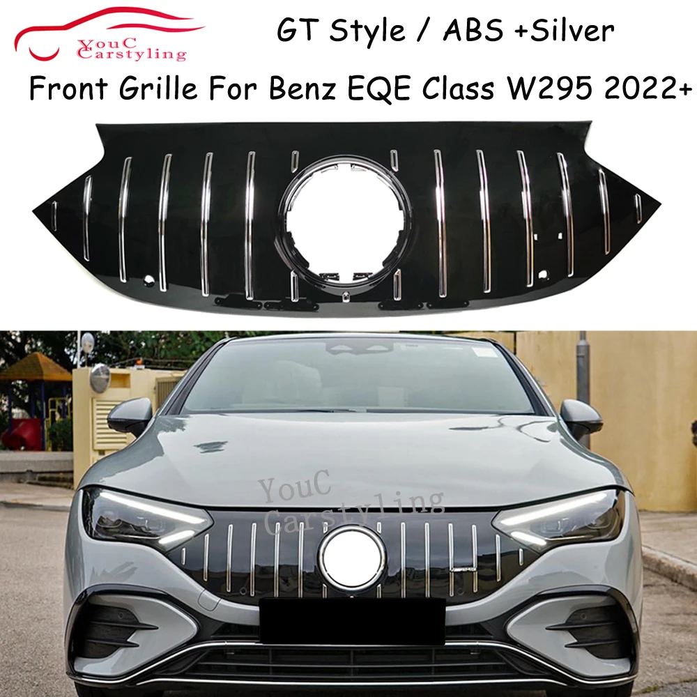 W295 GT Style Front Bumper Grill For Mercedes EQE Class W295 V295 EQE350 EQE500 2022+ (Not For EQE SUV)