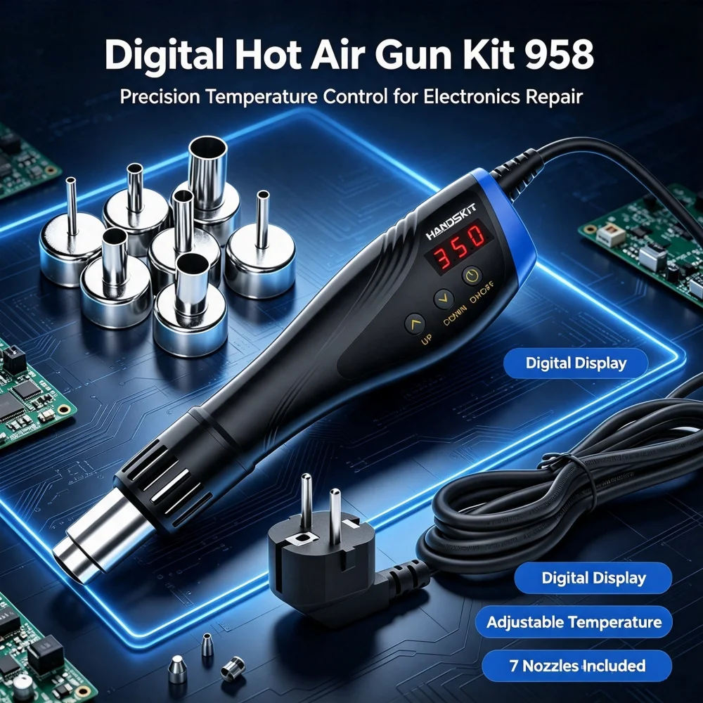 Heat Gun Variable - Pistola ad Aria Calda Digitale 958