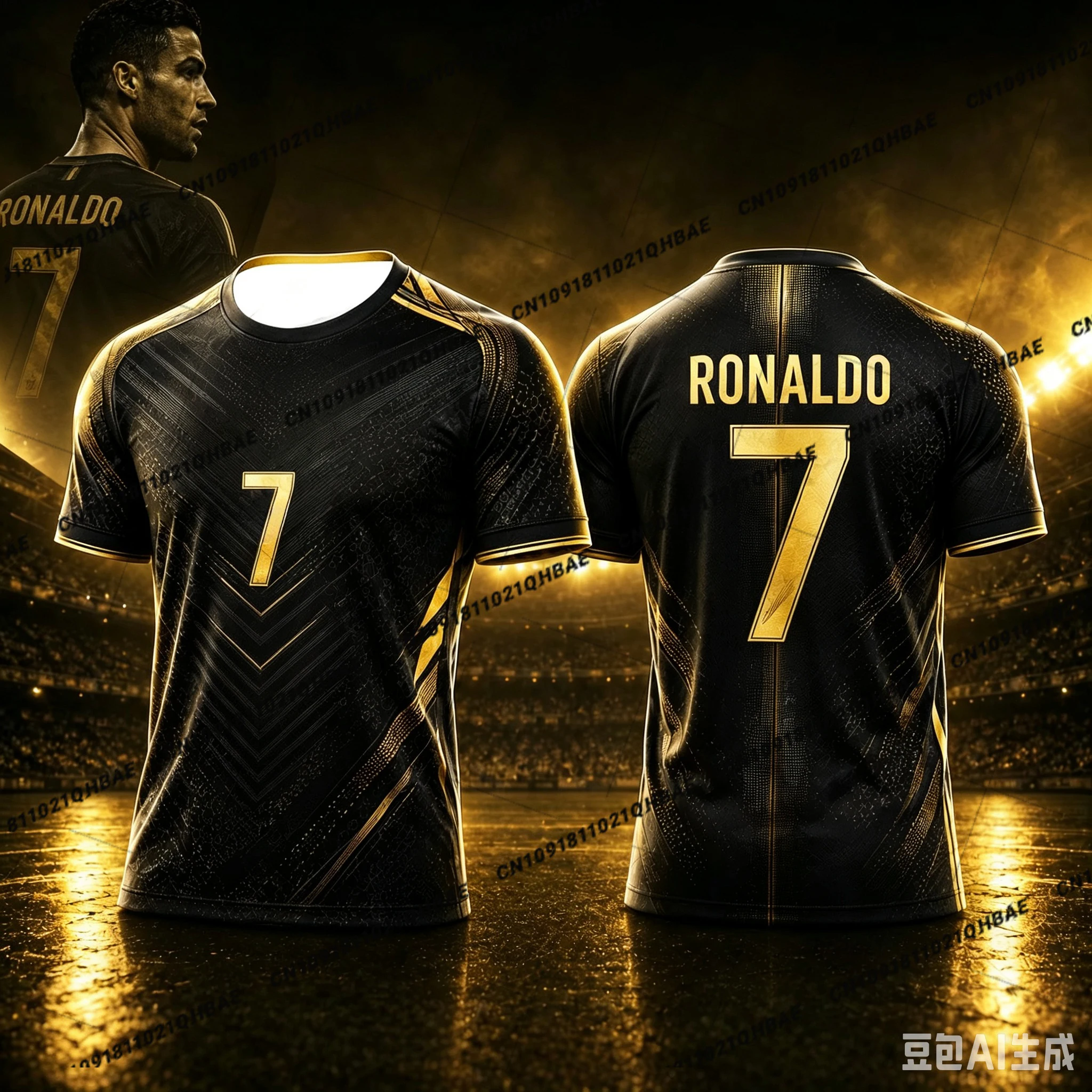 2026 Ronaldo Fußballtrikot für Kinder und Erwachsene – Neues Fan-Gedenktrikot, atmungsaktives, schnell trocknendes Trainings-T-Shirt für Kinder ﻿ – Detail 4
