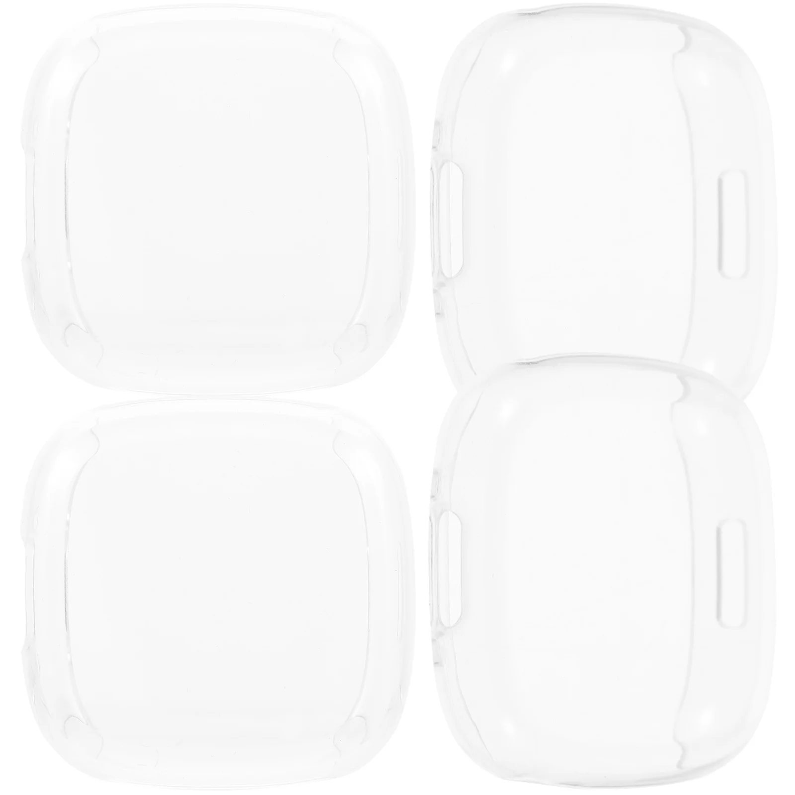 

4pcs TPU Protective Shell Watch Case Delicate Transparent Cover Replaceable Detachable Screen Protector Smartwatch Edges Guard