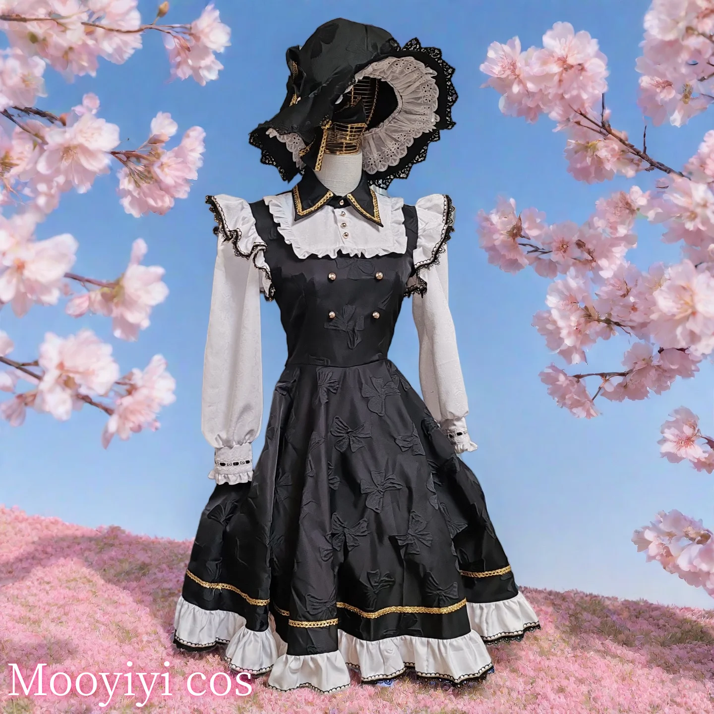 أزياء كيريسامي ماريسا التأثيرية للهالوين وعيد الميلاد أزياء كوميدية فستان خادمة حديثًا تسليم سريع فستان مشروع Touhou لوليتا