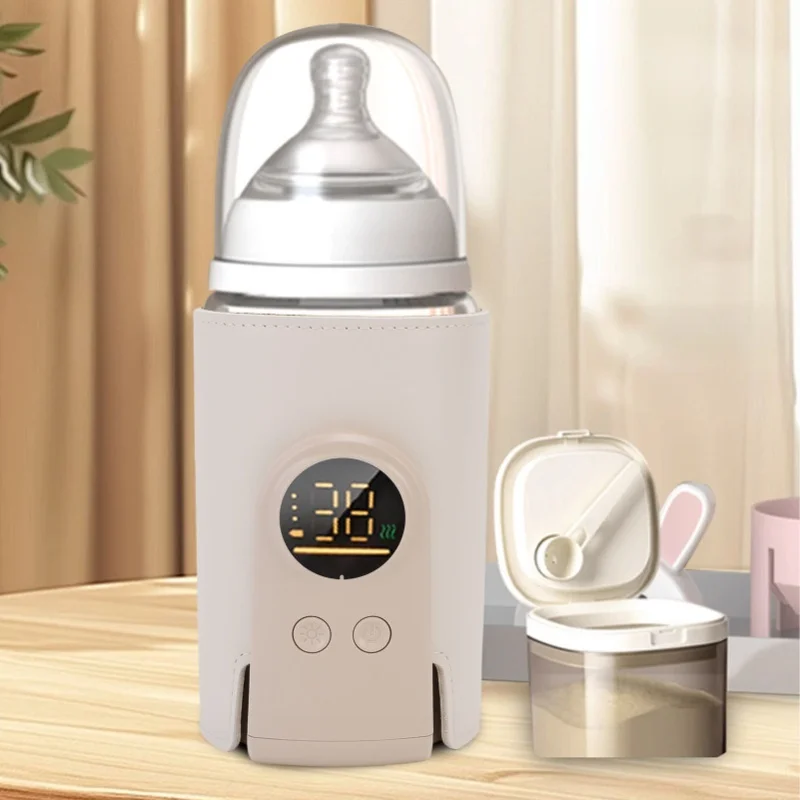 充電式哺乳瓶ウォーマー、旅行用ミルクウォーマー、一定温度ポータブル