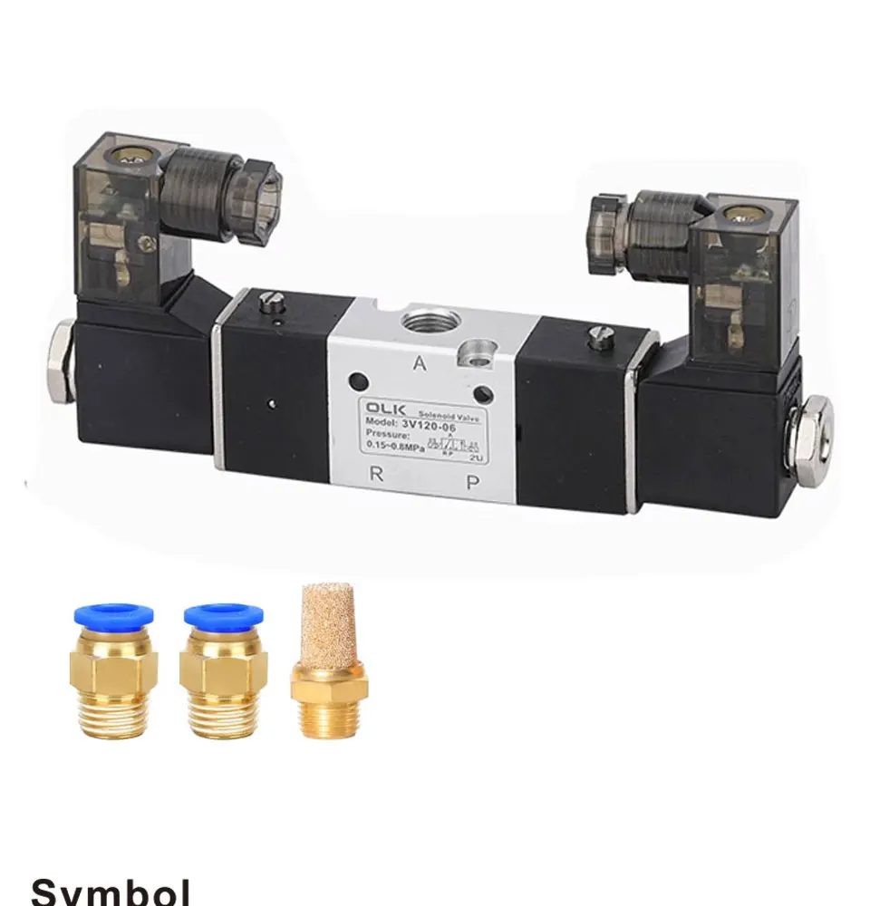 Detalhe 1 de Válvula solenoide 3V120-06 Pneumática