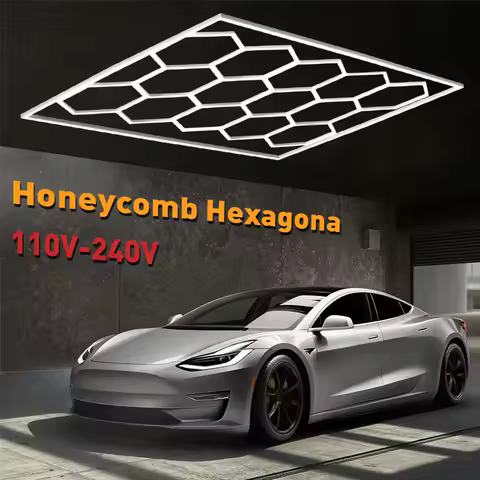 VASTFIRE 1/3/5/8/14 hole honeycomb hexagonal LED ceiling garage light 6500K cold light for garages and 4S workshops