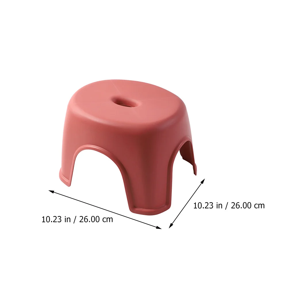 1 قطعة مقعد غير قابل للانزلاق مواد عالية الجودة عمر خدمة طويل تصميم بسيط حمام منزلي مقعد صغير منخفض مضاد للانزلاق #4