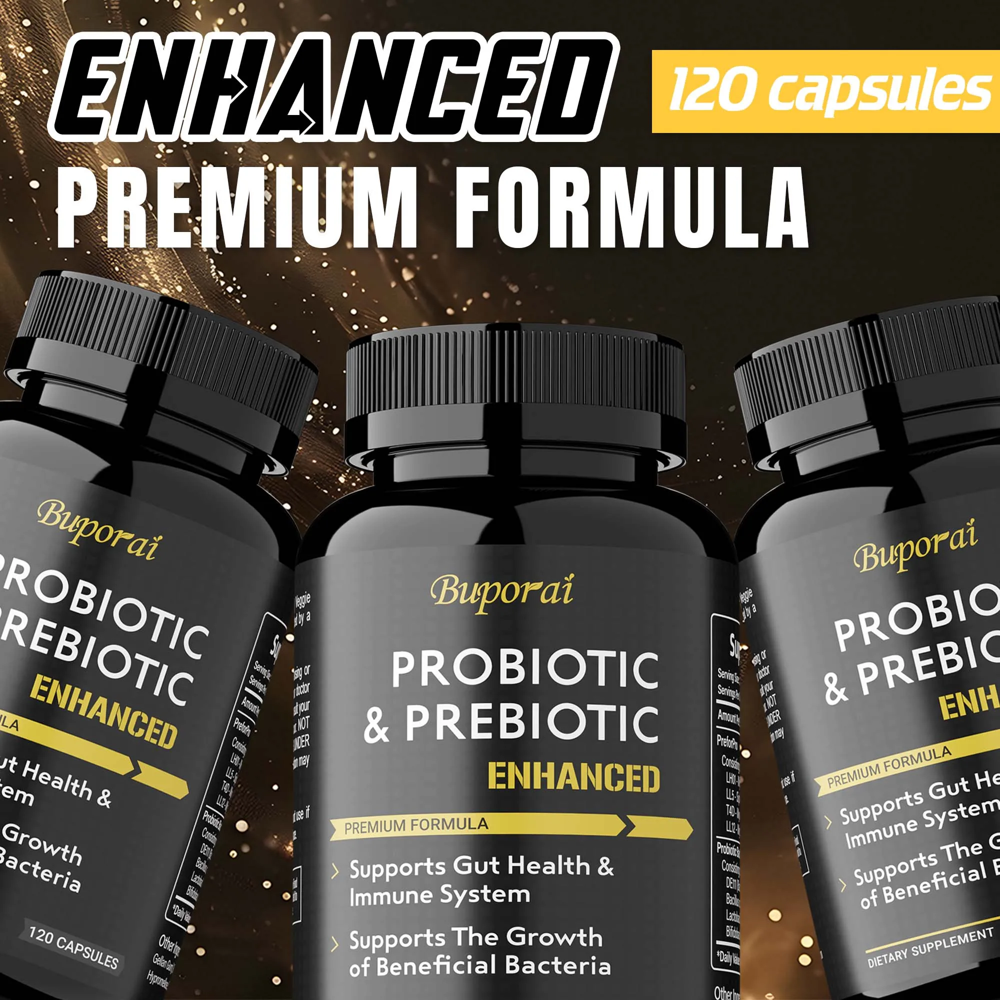 كبسولات البروبيوتيك والبريبايوتيك - تحسن صحة الأمعاء والهضم، ويحافظ على توازن الميكروبيوم، وباسيلوس سبيليس #5