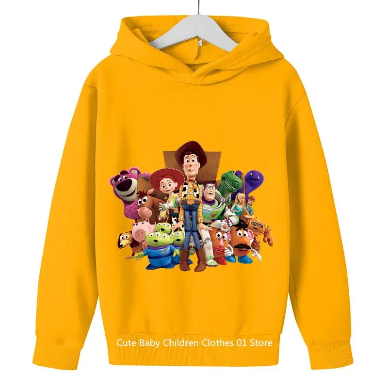 2024 Kids Clothes Toy Story Hoodie Spring Autumn Childrens Clothing Boys Girls Sweatshirts Suit