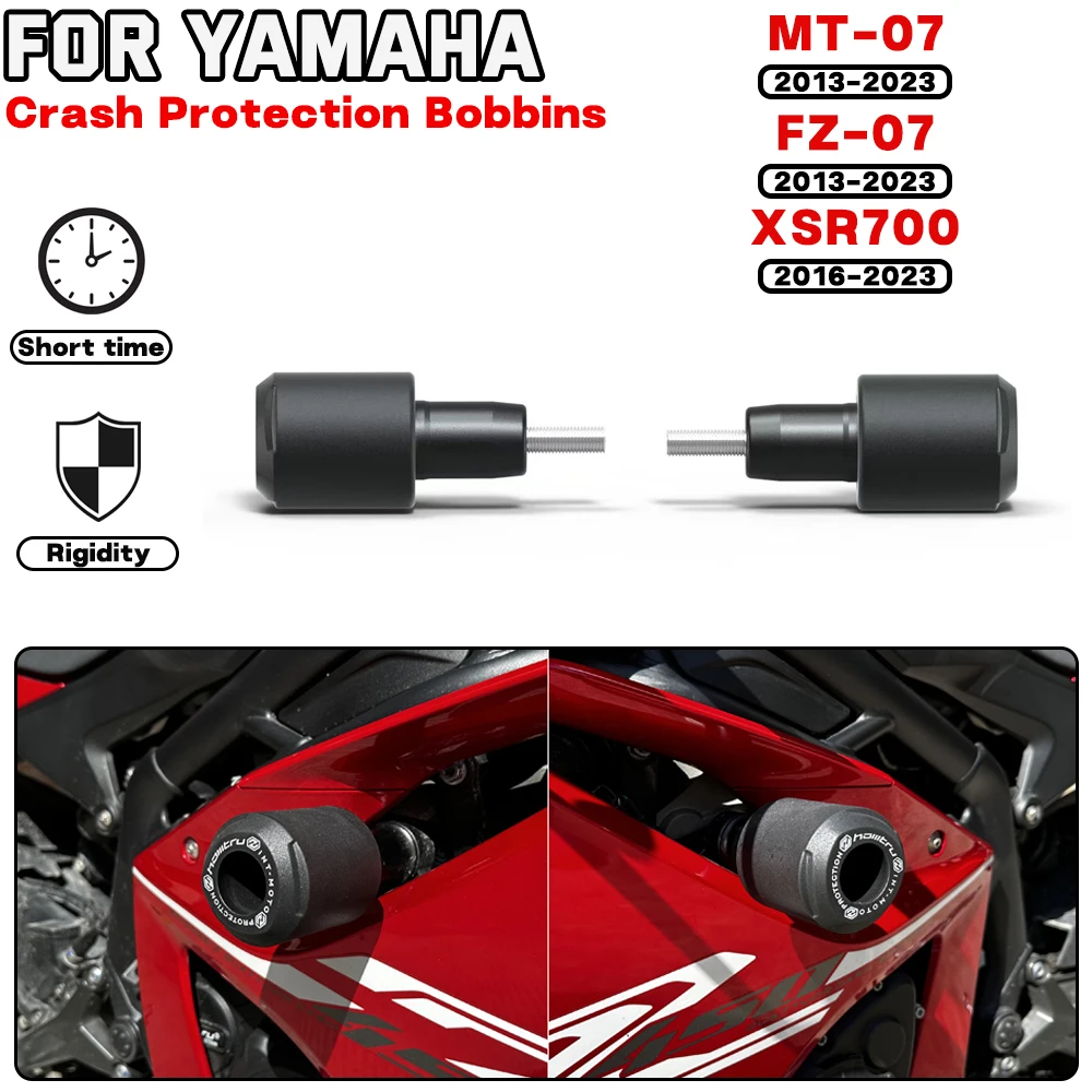 

For YAMAHA MT-07 FZ-07 XSR700 2013 2014 2015-2023 Motorcycle Frame Crash Protection Sliders Falling Protector Engine Protect Kit