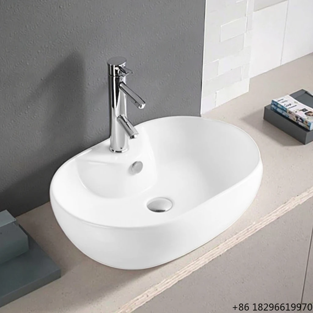 

Cheap White Porcelain Ceramic Vessel Sink Countertop Toilet Cabinet Wash Basin for Home Hotel Bathroom