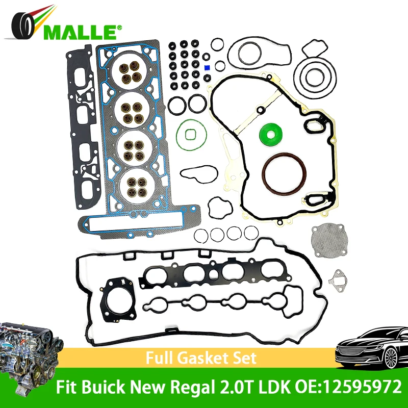 

12595972 Original For Buick Chevrolet New Regal 2.0T Engine Auto Car Parts Overhaul Gasket Repair Kits Cylinder Head Gasket Sets