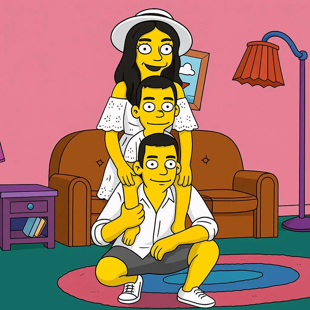 قم بتخصيص صورة عائلة سمبسنز الخاصة بك، رسم كرتوني مخصص من الأزواج، صورة عائلية لديكور المنزل، فكرة هدية فريدة