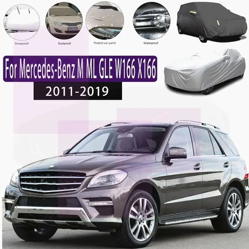 

Для наружной защиты полной для Mercedes Benz M ML GLE W166 X166 снежный солнцезащитный козырек водонепроницаемые пылезащитные автомобильные чехлы